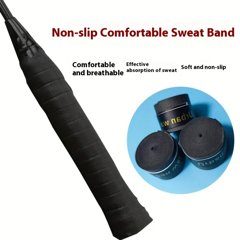 Cinta absorbente de sudor con agarre definitivo, antideslizante de alto rendimiento para cañas de pescar y raquetas, duradera, de secado rápido, 5 uds. - imagen 5