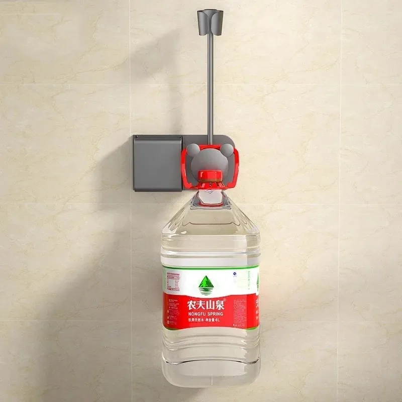 Soporte para secador de pelo, estante de almacenamiento de conducto de aire Universal, sin necesidad de sujetar agujeros, colgante de pared ajustable, sin manos - imagen 5