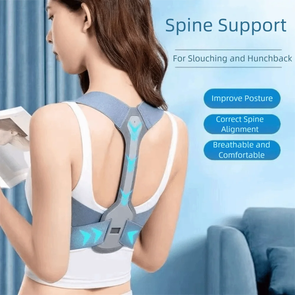 Cinturón Corrector de postura ajustable, soporte de columna vertebral para clavícula, cinturón Corrector de hombro Invisible, soporte transpirable para espalda y cuello