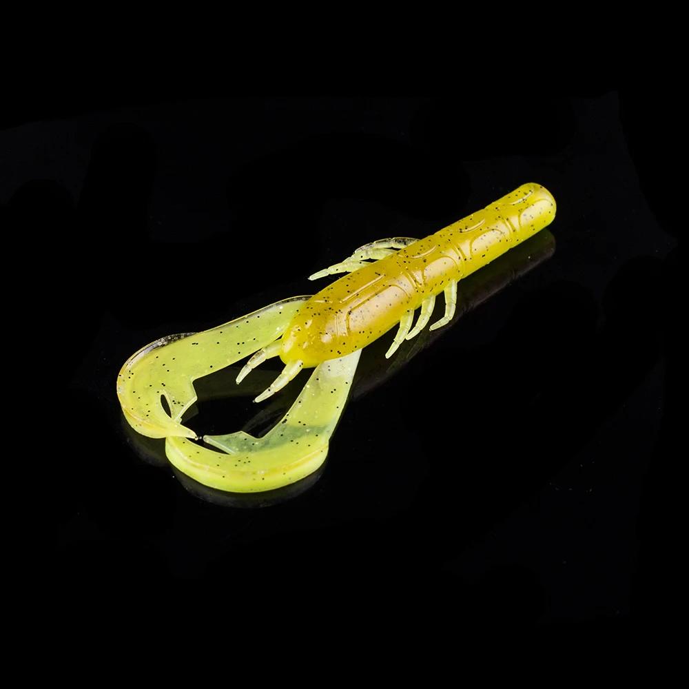 Hanlin 8 Uds 10CM 9G cangrejo señuelo de pesca suave camarones langosta langoustine Swimbait aroma cebo Artificial Lucio aparejos de lubina - imagen 5