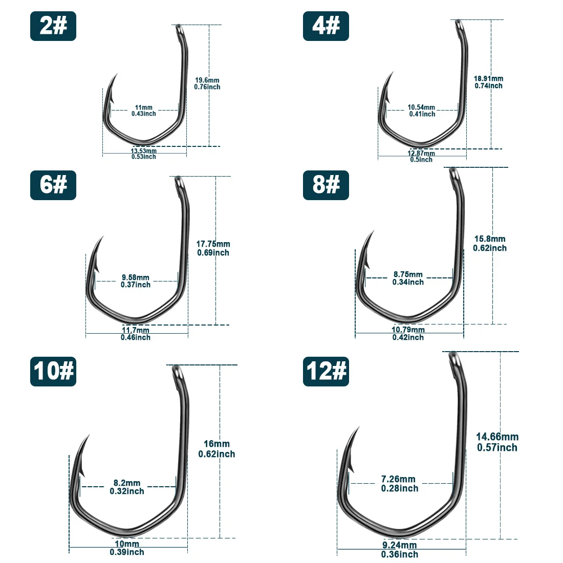 9KM Fishing Hooks PTFE Coating Sharp Barbed High Carbon Fishing Carp Hooks 50-100pcs Saltwater Fishing Tackle Accessories - imagen 2