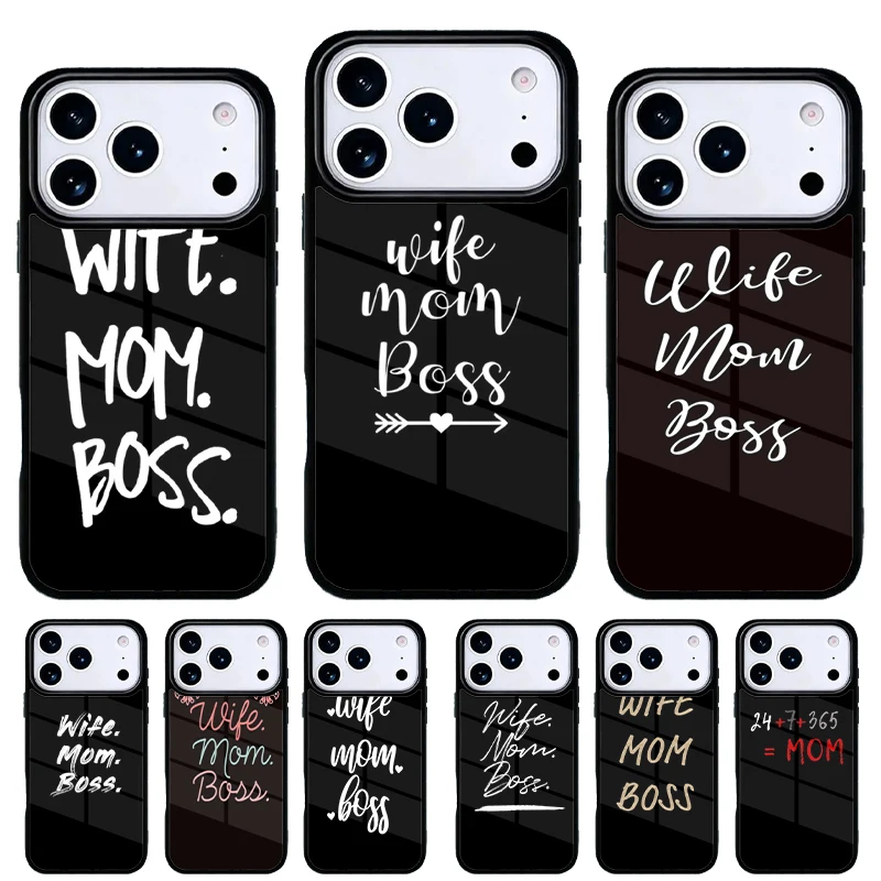 Funda móvil personalizada Esposa Mamá y Jefa con diseño