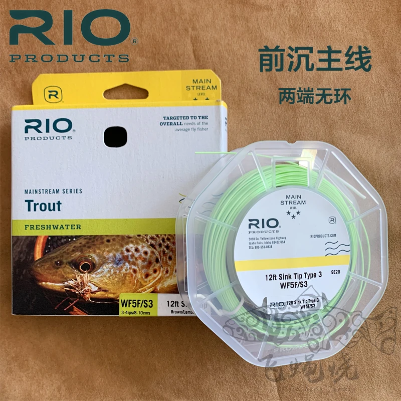 Spot RIO trucha línea principal de agua flotante S6, línea principal sumergida S3, extremo frontal, línea principal sumergida, pesca con mosca, quema de moscas - imagen 3