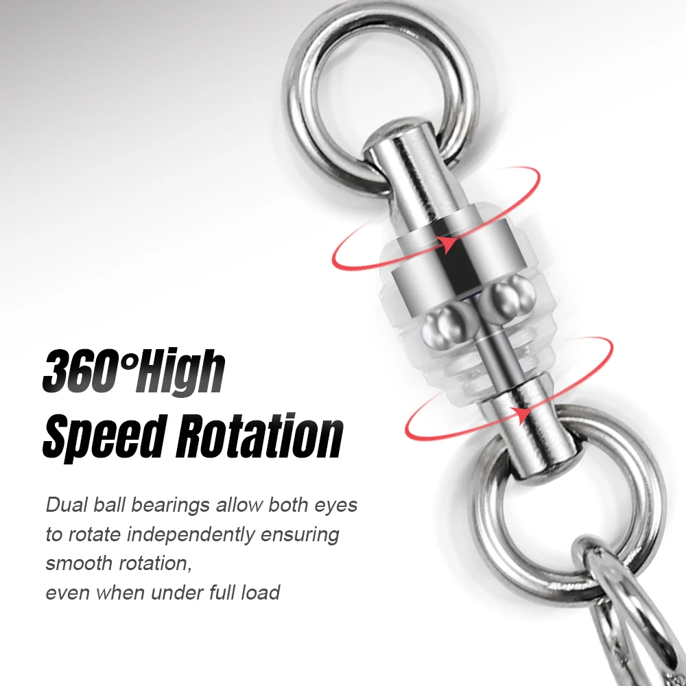 JIGGING PRO-rodamiento de bolas de acero inoxidable de alta potencia, giratorio con broche de torneo, accesorios para equipos de pesca en agua salada - imagen 3