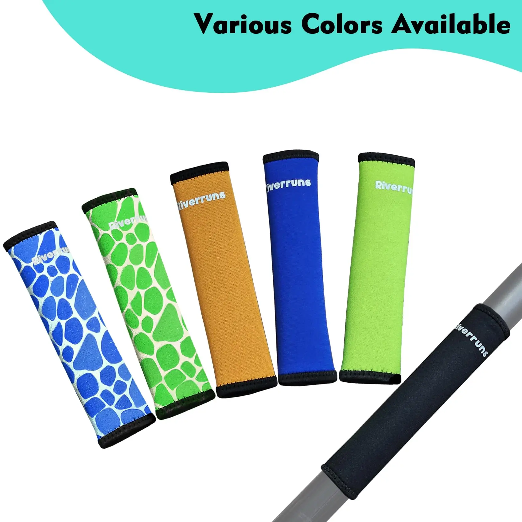 Empuñaduras antideslizantes para remo de kayak, cubiertas de mango de goma para prevención de ampollas para accesorios de paletas para llevar de 31 mm/1,22 pulgadas - imagen 5