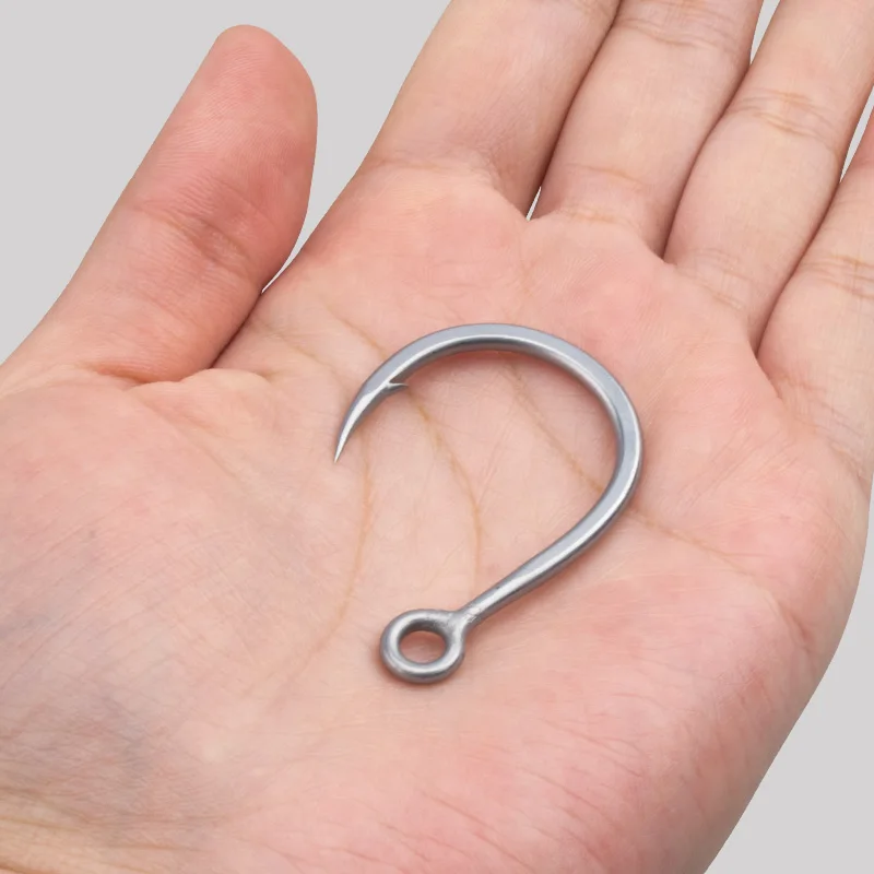 OBSESSION 8091 5X DIABLO anzuelo de pesca Popper de agua salada 2/0 3/0 4/0 5/0 7/0 9/0 anzuelo pesado único en línea de pesca súper a prueba de herrumbre - imagen 5