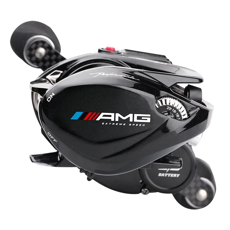 HISTAR AMG-carrete de pesca de Baitcasting, luz de fondo de frenado magnético, Digital, LED de fundición larga 7,2: 1, alta relación de 10kg de potencia de arrastre 9 + 1 BB - imagen 4