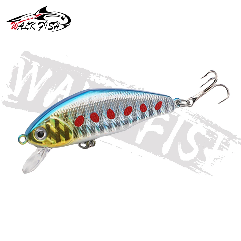 WALK FISH-SEÑUELOS DE pececillo que se hunden, 60mm, 4,5G, Crankbait de trucha, cebo duro Artificial de alta calidad, aparejos de agua dulce - imagen 2