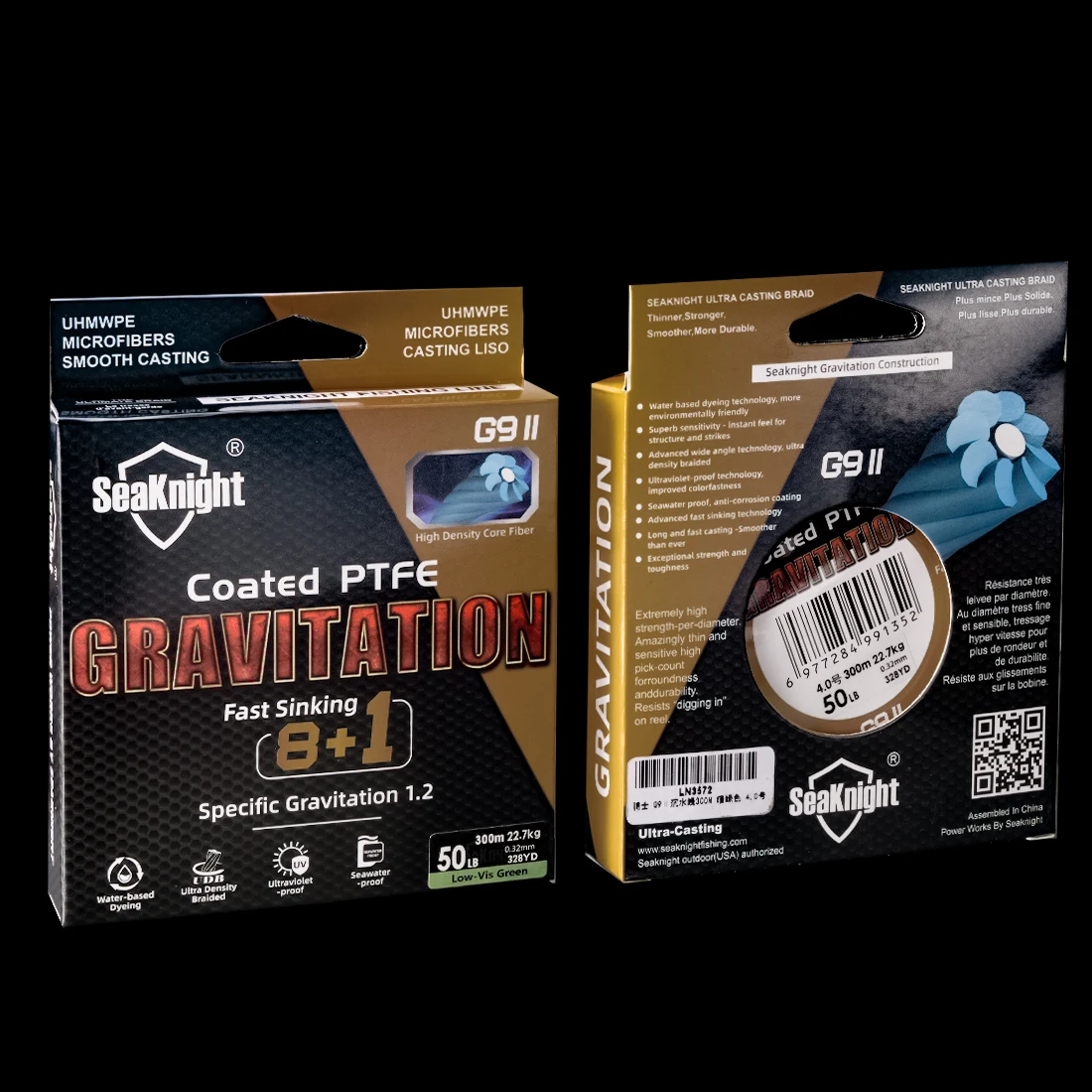 Trenza SeaKnight Gravitation9II 9 hebras para pesca de hundimiento rápido - imagen 5