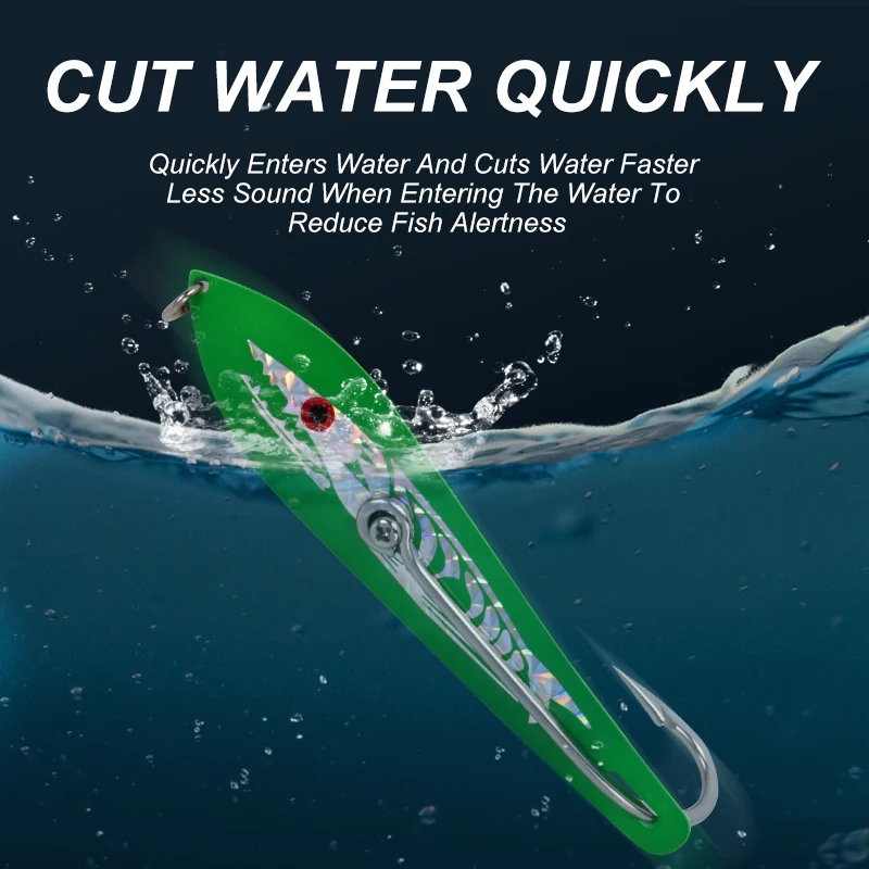 OBSESSION J99 20g 30g 54g 58g Drone señuelo cuchara gancho Metal de alta resistencia curricán cebo de fundición cortar agua rápidamente ganchos de cuchara de pesca - imagen 3