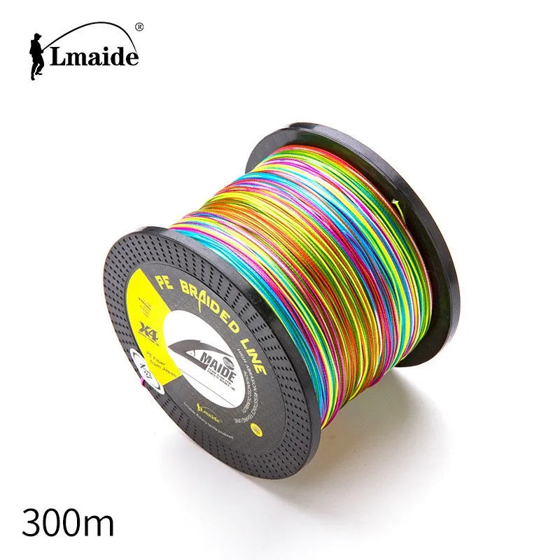 Lmaide 300m 4X trenza PE línea pesca en carpa línea trenzada japonesa 15-90LBWire fuerte multifilamento duradero - imagen 4
