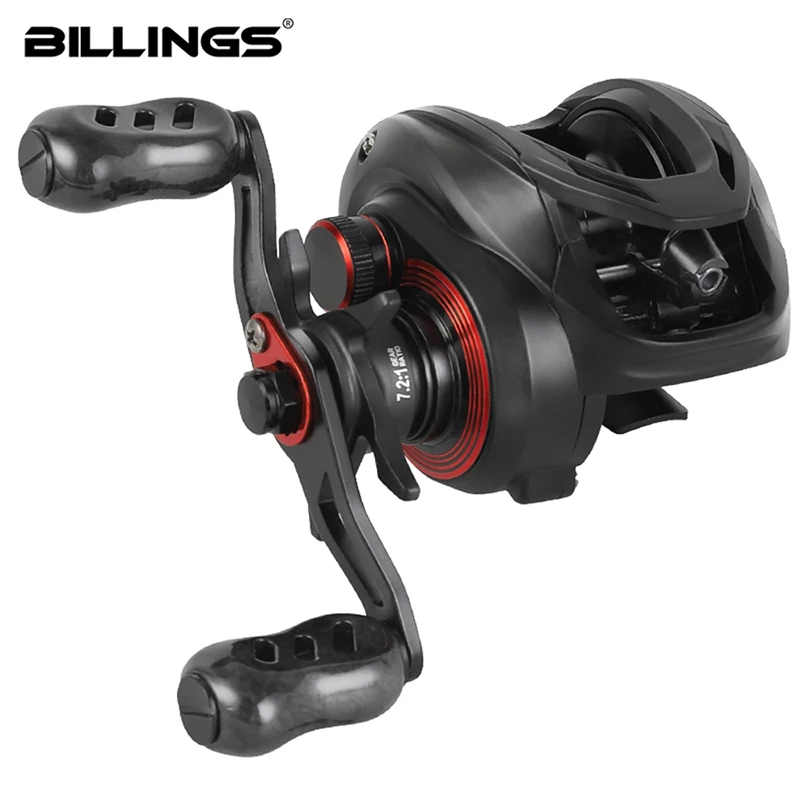 Carrete Baitcaster BILLINGS 7.2:1 – Freno magnético agua dulce salada - imagen 5