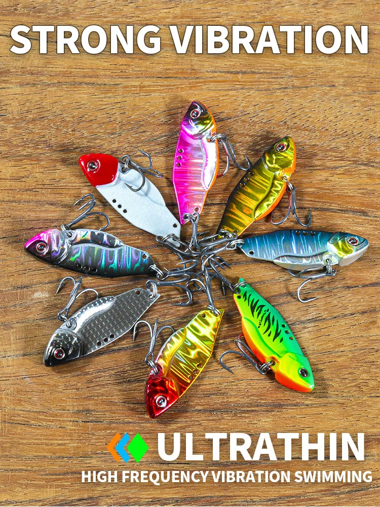 NUNATAK-cebo VIB de Metal, 5g/7g/10g/14g, trémor VIB de alta frecuencia, señuelo para lubina, cebos duros para trucos, cebo que se hunde, señuelo de mar brillante