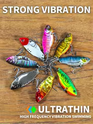 NUNATAK-cebo VIB de Metal, 5g/7g/10g/14g, trémor VIB de alta frecuencia, señuelo para lubina, cebos duros para trucos, cebo que se hunde, señuelo de mar brillante
