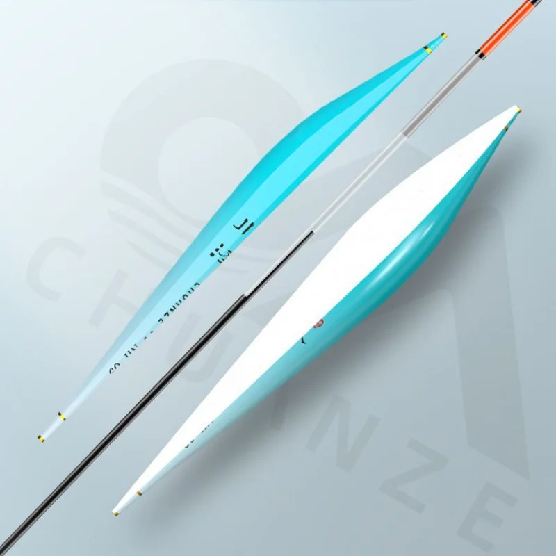 Juego de flotadores de Pesca de alarma de mordedura de pez de cola de cristal de Boutique, boya de pez Nano impermeable de alta sensibilidad, luz de fondo - imagen 3