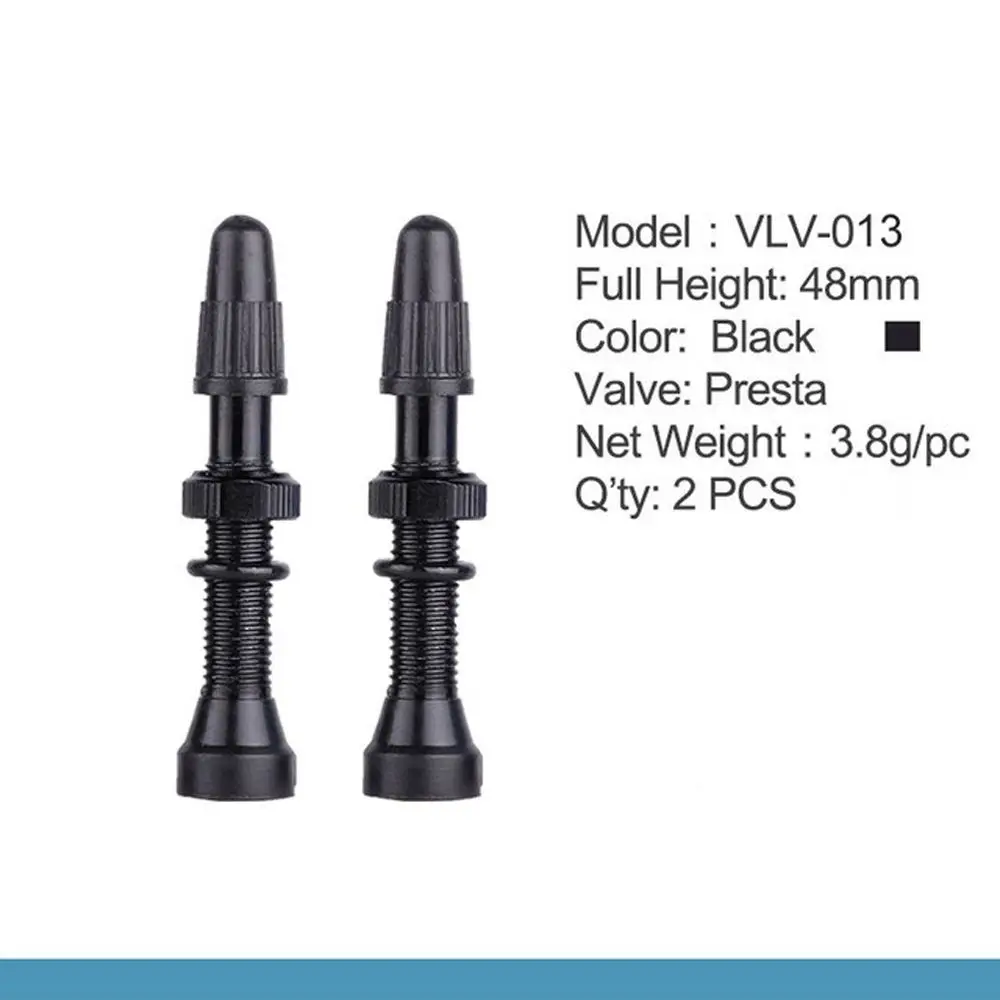 Válvulas Presta de Aluminio – Extensiones de 78 mm y 48 mm para MTB sin cámara