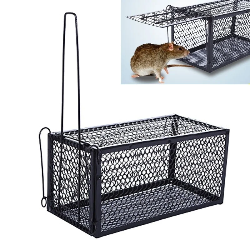 Trampa para ratas metálica reutilizable – Cierre automático seguro - imagen 2
