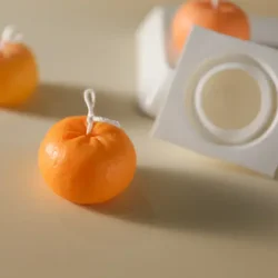 Molde de Silicona Creativo con Forma de Naranja para Velas, Molde para Hornear Mousse con Forma de Fruta, Accesorios para Hacer Velas, Manualidades, Moldes Hechos a Mano