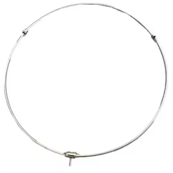 POUI COME DREAM Red de aterrizaje de acero inoxidable sólido, red de repuesto y marco, red de pesca resistente al desgaste, 40CM-60CM