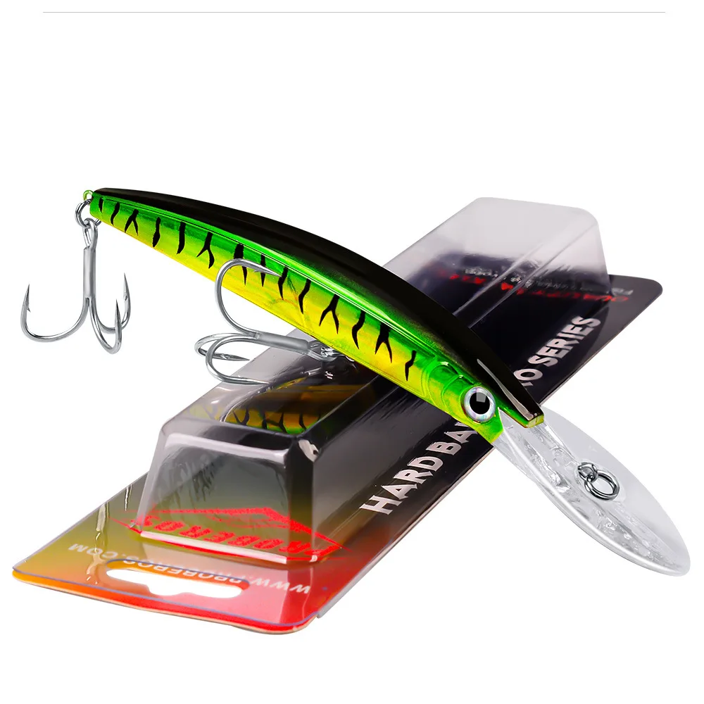 Señuelos de pesca de captura grande, 17cm, 27g/15cm, 16g, cebos duros de plástico para pececillo y señuelo de pesca Swimbait para pesca con mosca, señuelo de agua superior, 1 ud.