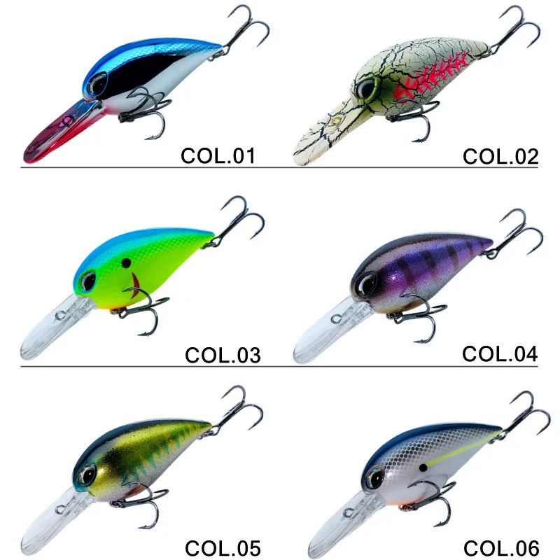 Nuevo Crankbait pesca Wobblers 19g 6cm cebo Artificial manivela señuelo de pesca lubina señuelo flotante - imagen 4