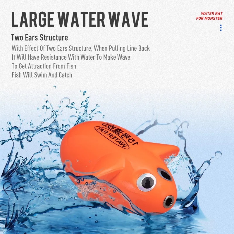 Kingdom Mouse-señuelos de pesca con mosca, 70mm, 90mm, hundimiento, flotante, de alta densidad, lanzamiento lejano, Swimbait duro Artificial - imagen 5