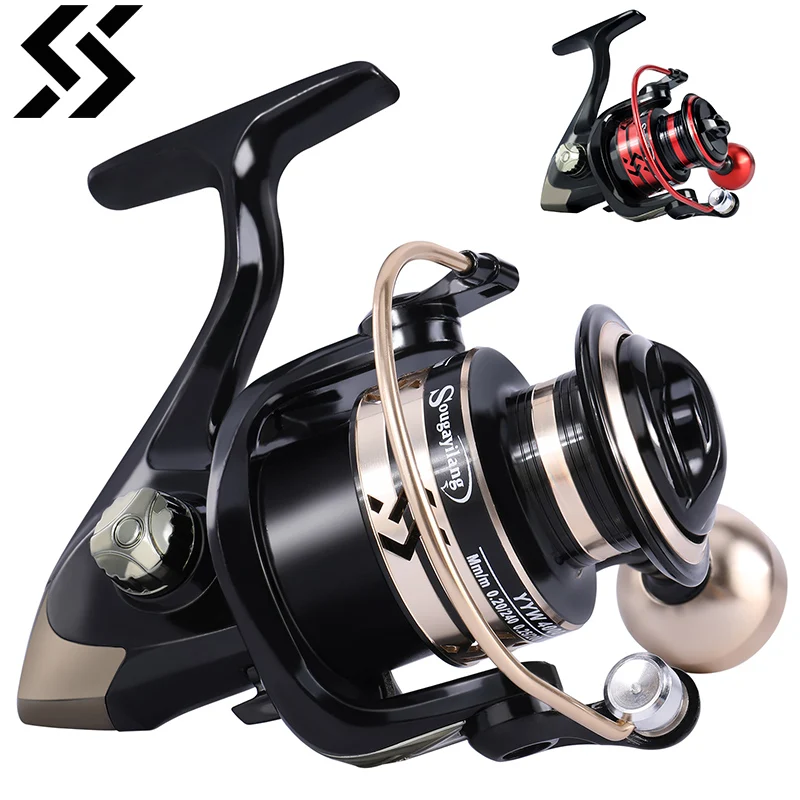 Sougayilang Carrete Giratorio 5000 – 5.2:1 para pesca en mar