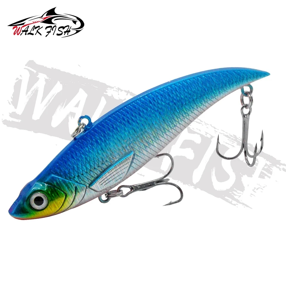 WALK FISH 1 Uds VIB hundimiento vibración 89mm 18g señuelo de pesca duro Wobbler plástico lubina Pike cebo Artificial aparejos de hielo de invierno - imagen 4
