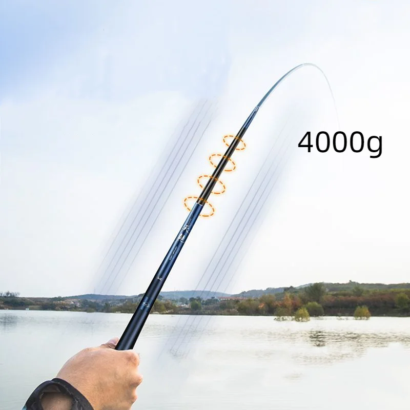 Caña de pescar ultraligera para exteriores, caña de pescar superdura de 3,6-7,2 m, 19 Tune, ultraligera, de carbono - imagen 4