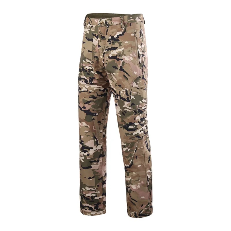 Pantalones de pesca impermeables térmicos hombre – Camuflaje lana - imagen 2