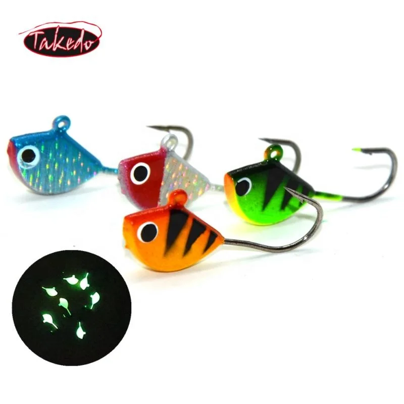 TAKEDO SP03 Jig Head metálico para pesca en hielo – Carpa y lubina