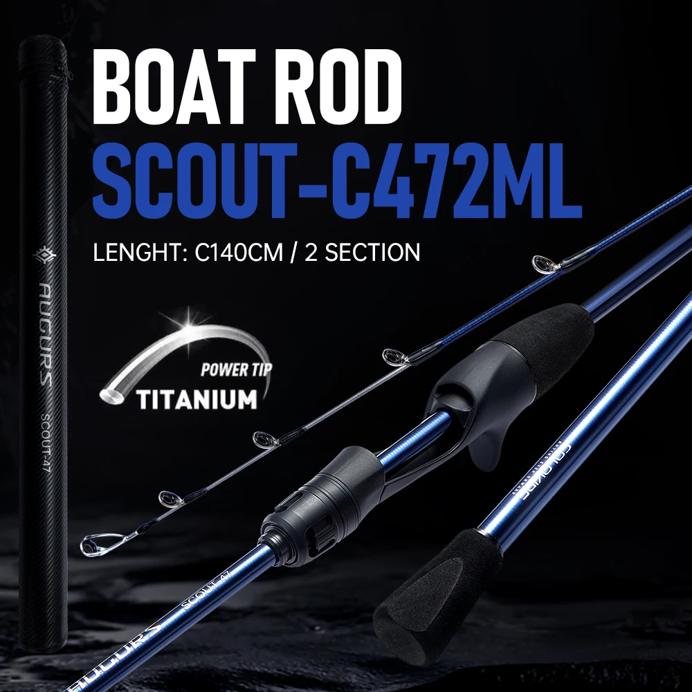 SOLOKING SCOUT47 pulpo calamar sepia caña de pescar 9:1 acción Jigging barco caña de pescar de mar 61g caña ligera con patas web