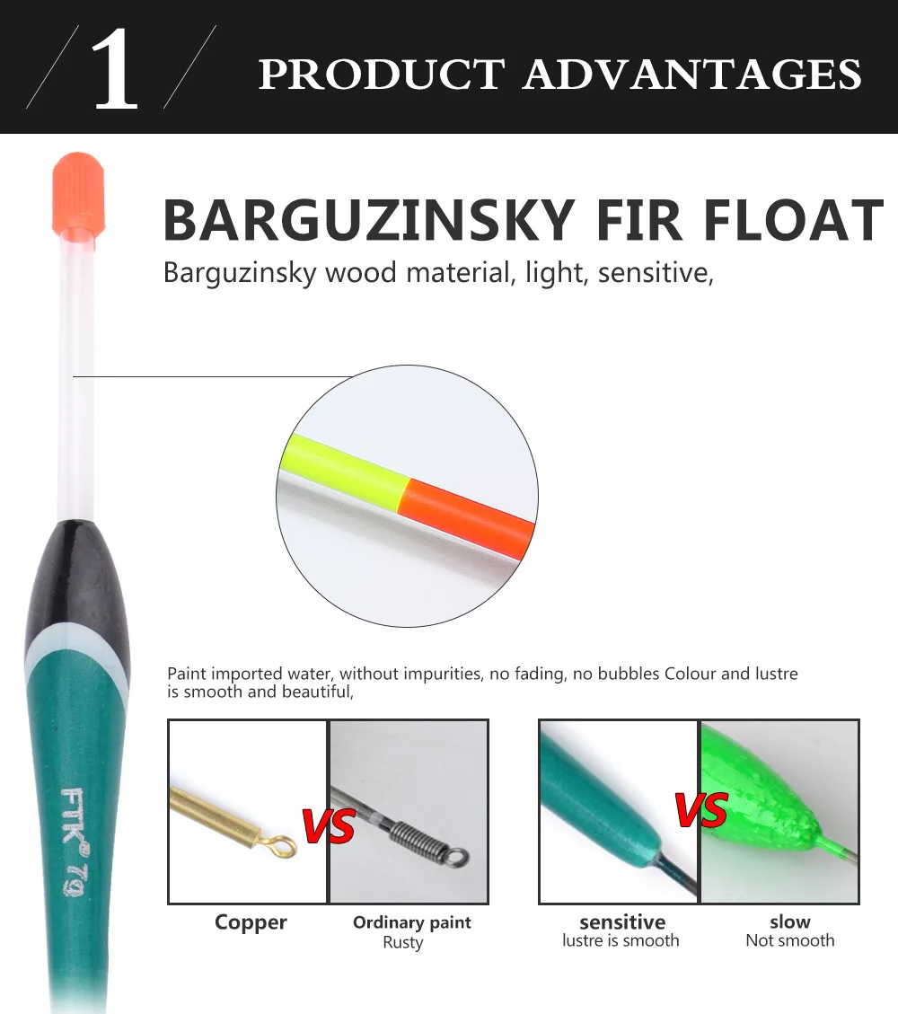 Juego de palos de luz nocturna para pesca, 25 piezas, venta al por mayor de peces flotantes, Balsam, Barguzinsky, abeto, llamativo, luminoso - imagen 3