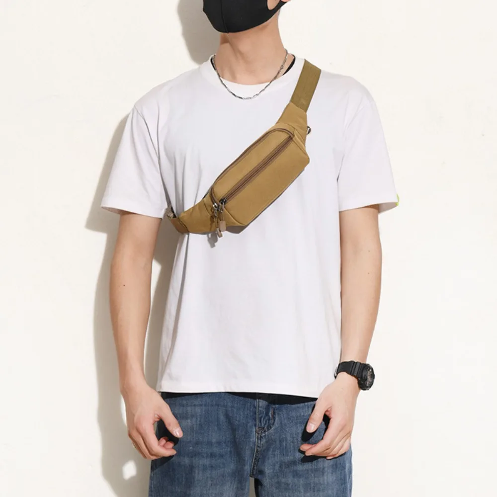 Bolsa de gimnasio, riñonera deportiva ajustable, bolsa de pecho ligera portátil para hombre, bolso cruzado de gran capacidad para deportes al aire libre - imagen 3