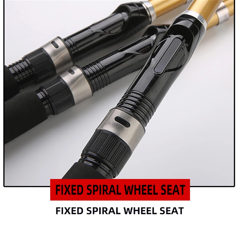 Juego de cañas de pescar telescópicas de 1,5-2,1 m serie DC1000/2000/3000 carrete de pescado giratorio con línea de pesca aparejos de caña de pescar de trucha al aire libre - imagen 3