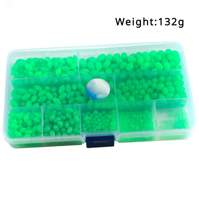 1500 Uds. Cuentas de parada que brillan en la oscuridad, accesorios de pesca de frijol, equipo de pesca de mar, accesorios de pesca - imagen 5