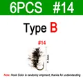 6pcs size 14 B