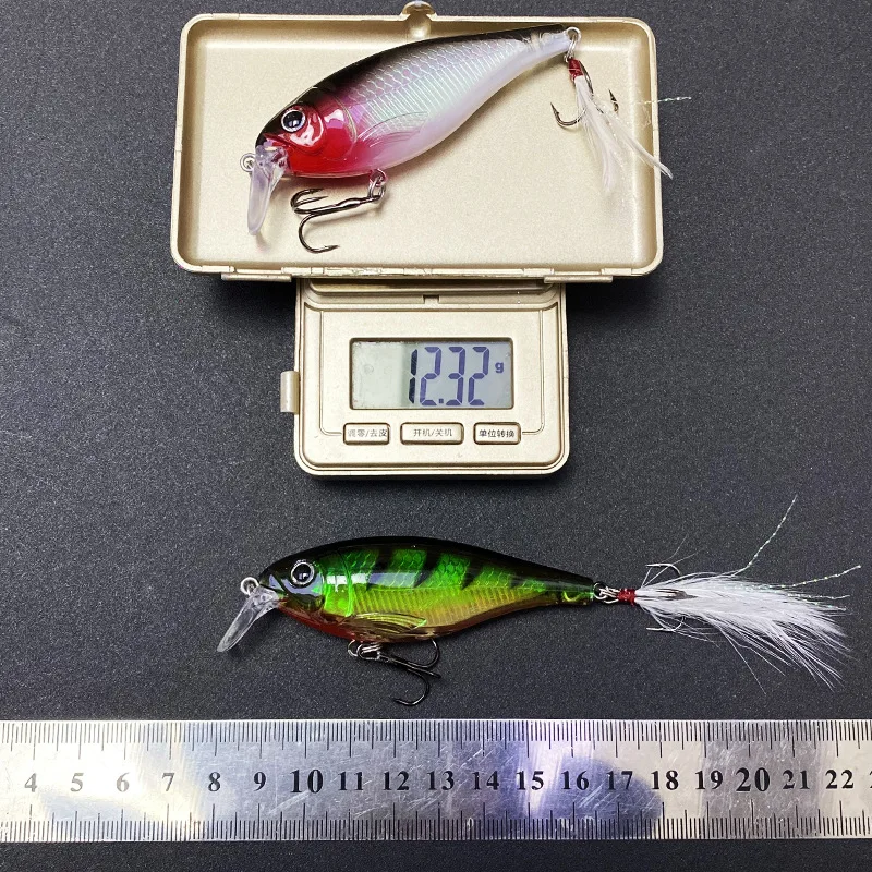 Testar-señuelo de Pesca Artificial, cebo duro de fundición larga, 85mm, 12gr, Crankbait, Wobblers, trucha, lubina - imagen 3