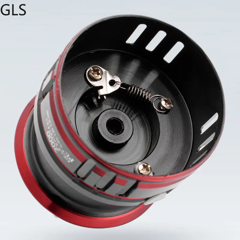 GLS-bobina de pesca pequeña de lubina de agua dulce 5,2: 1, carrete de Metal superpotente, carrete de pesca giratorio, mano izquierda/derecha, 5 + 1BB - imagen 4