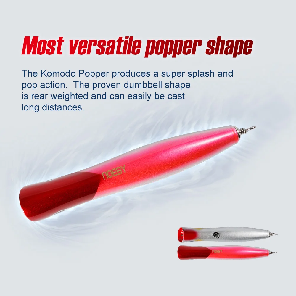 Popper Noeby GT 180mm – Superficie grande para curricán mar - imagen 5