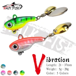 WALK FISH-cebo VIB de 5g-20g, perca de lentejuelas giratoria, cebo de pez mandarín, cebo de Metal, vibración de frecuencia Variable de largo alcance