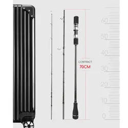 Varilla de Jigging de viaje de 3 piezas de alto rendimiento MH 6000g carga máxima varilla de carbono guías de cerámica 1,83-1,91 m caña de Jigging lenta pesca atún