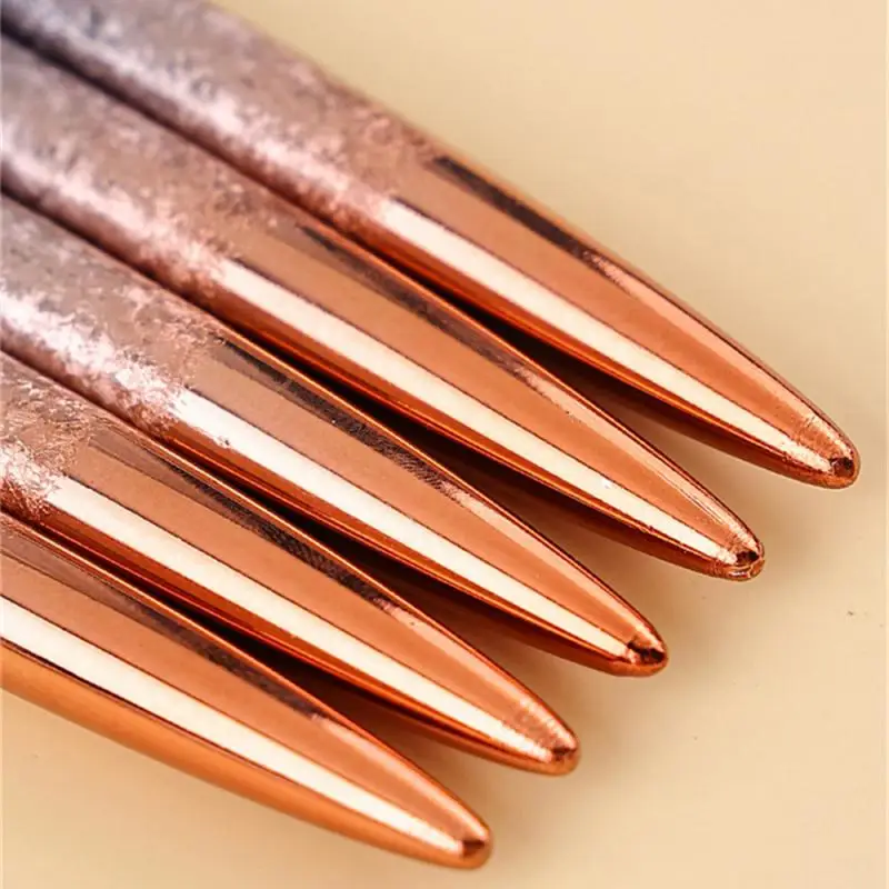 Pinceles de pintura de línea con patrón degradado, pincel acrílico de cristal de oro rosa para arte de uñas - imagen 2