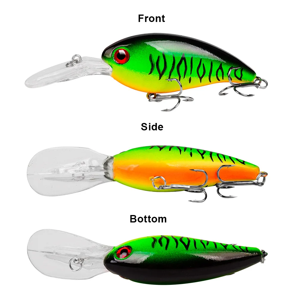 Señuelos de Pesca Crankbait, cebo duro Artificial, 10cm, 14g, cebo de buceo rápido, carpa, 1 unidad - imagen 5