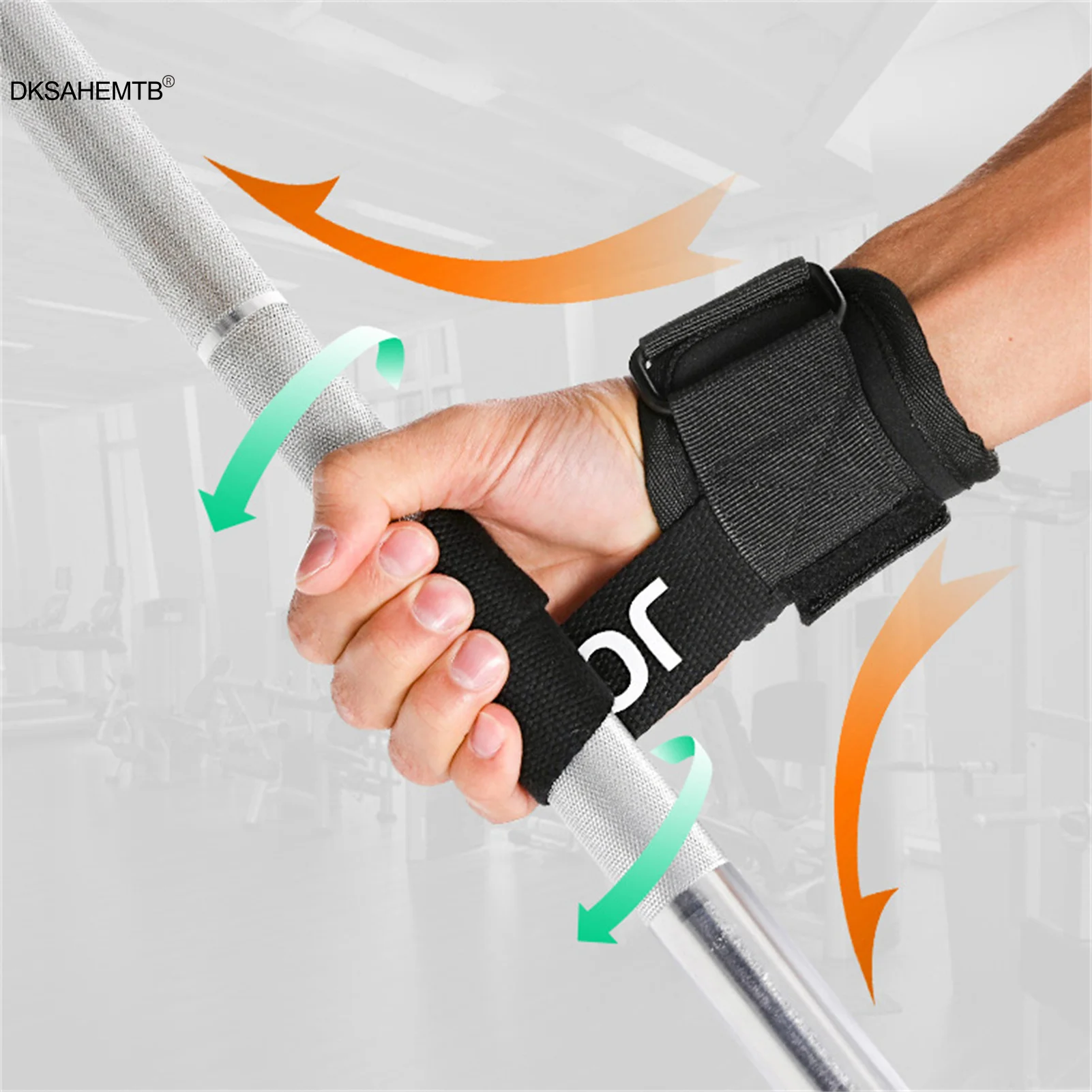 Muñequera de entrenamiento deportivo, correa de agarre antideslizante ajustable para hombres y mujeres, correa de Rally para levantamiento de pesas, 1 par