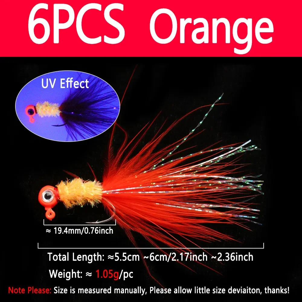 6pcs Orange