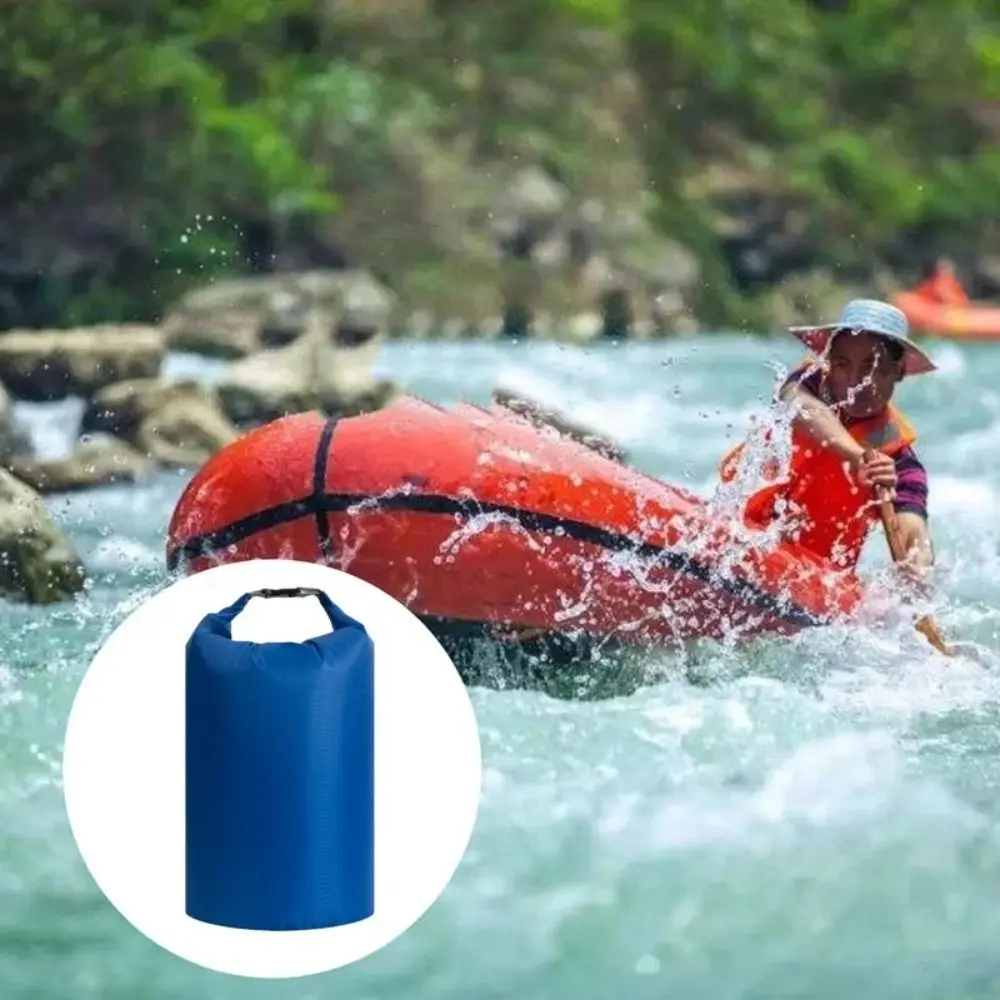 Bolsa seca impermeable de 20L, impermeable con correas para los hombros, bolsa tipo cubo para natación, mochila ligera de gran capacidad para playa y buceo - imagen 5