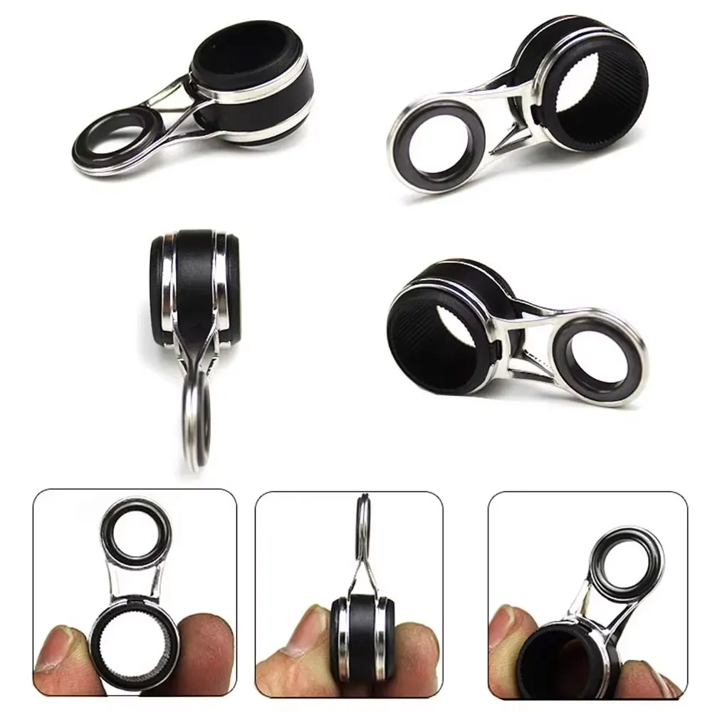 THKFISH 55 Uds guías de caña de pescar juego de reparación de punta superior 2mm-18mm anillo de cerámica giratorio cañas de pescar Kit de reemplazo de puntas superiores - imagen 3