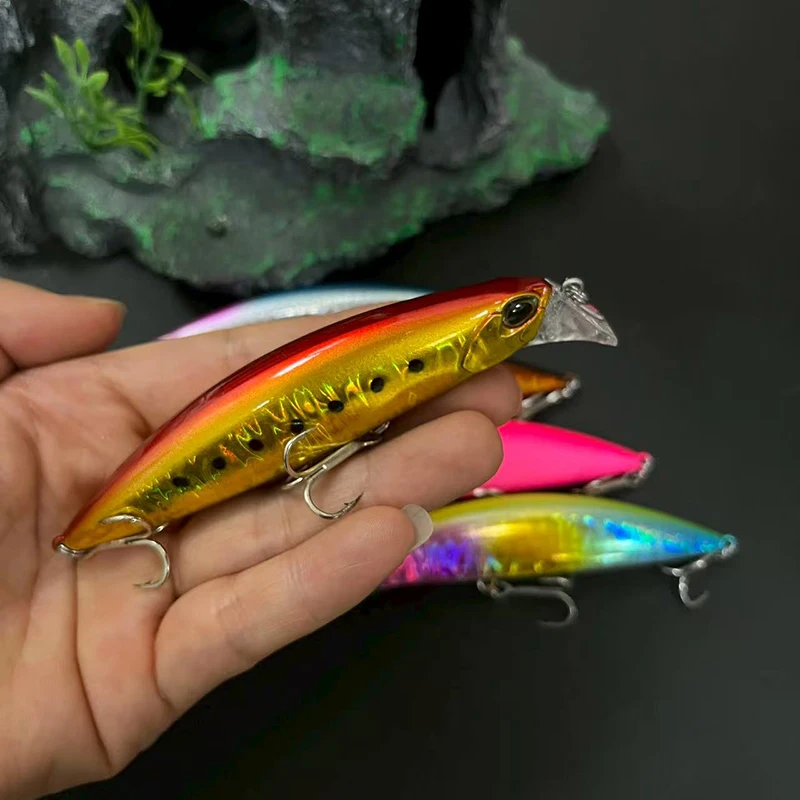 Cebos duros artificiales de pececillo que se hunden, 30g, 95mm, agua salada, lubina de fundición larga, Swimbait, andador de playa, señuelo de pesca pesado de alta calidad - imagen 4