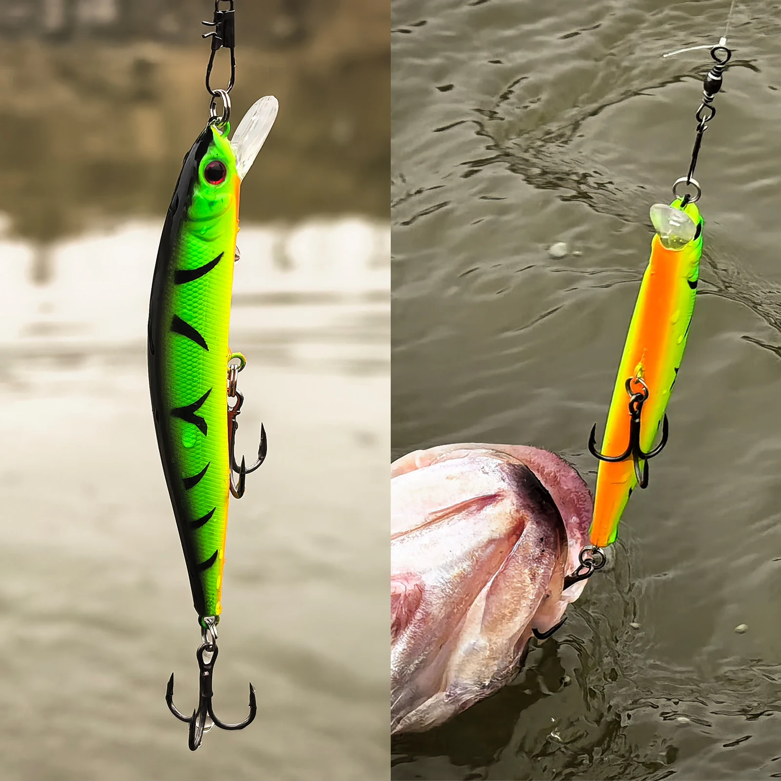 Free Fisher Kit señuelos lubina Crankbait y Poppers - imagen 3